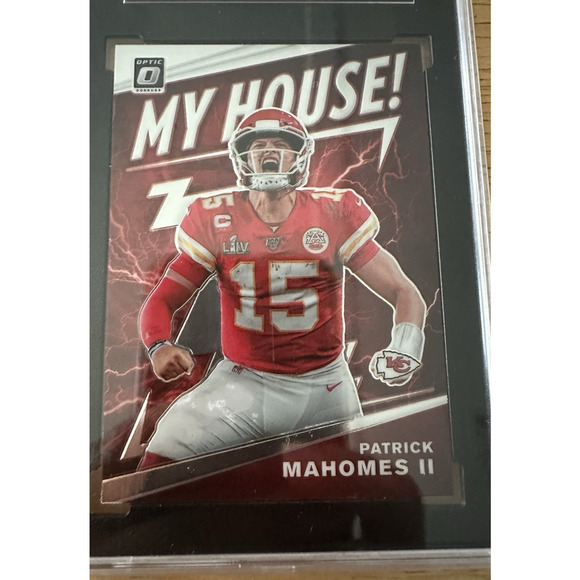 2020 Donruss Optic MH-2 Patrick Mahomes II My House, SGC 9 KC Chiefs Football - Picture 5 of 5